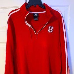 NC State - Adidas quarter zip long sleeve